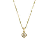 18 Karat - 750 Gelbgold Halskette mit Diamanten - KL0001072